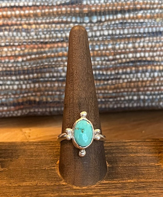 Handcrafted oval "Sonoran" turquoise ring